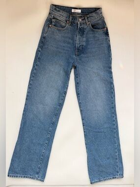 Betro Simone High Rise Wide Leg Fitted Medium Wash Jeans Size 26